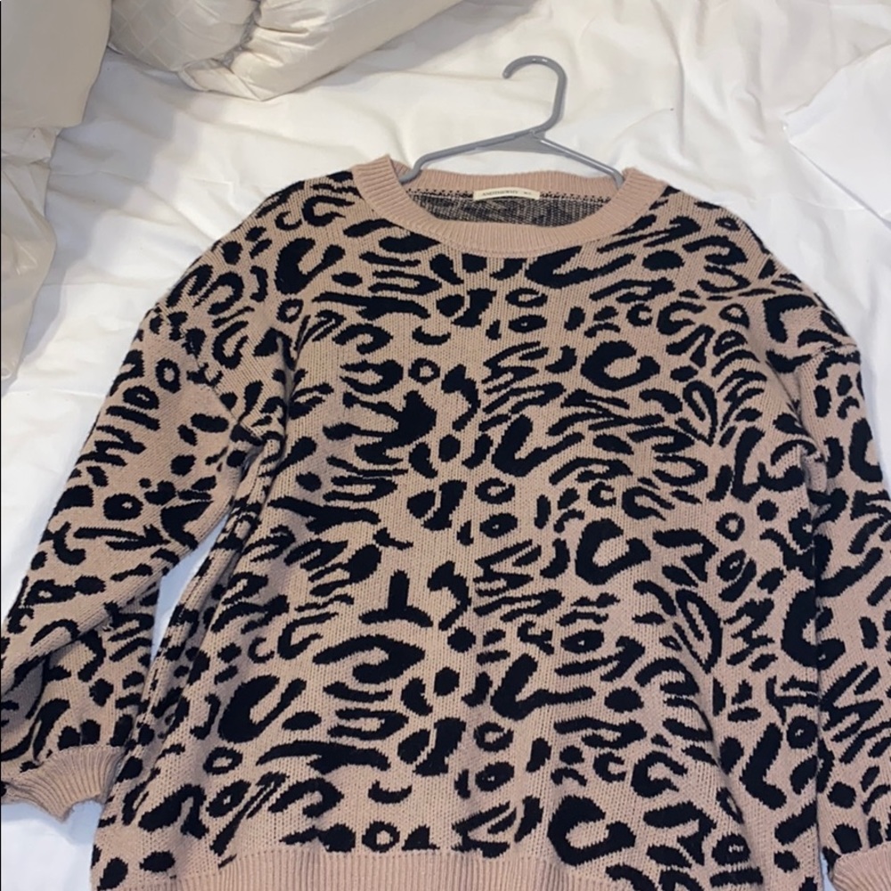 cheetah sweater